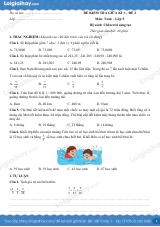 Đề kiểm tra giữa học kì 1 Toán 5 Chân trời sáng tạo - Đề số 2